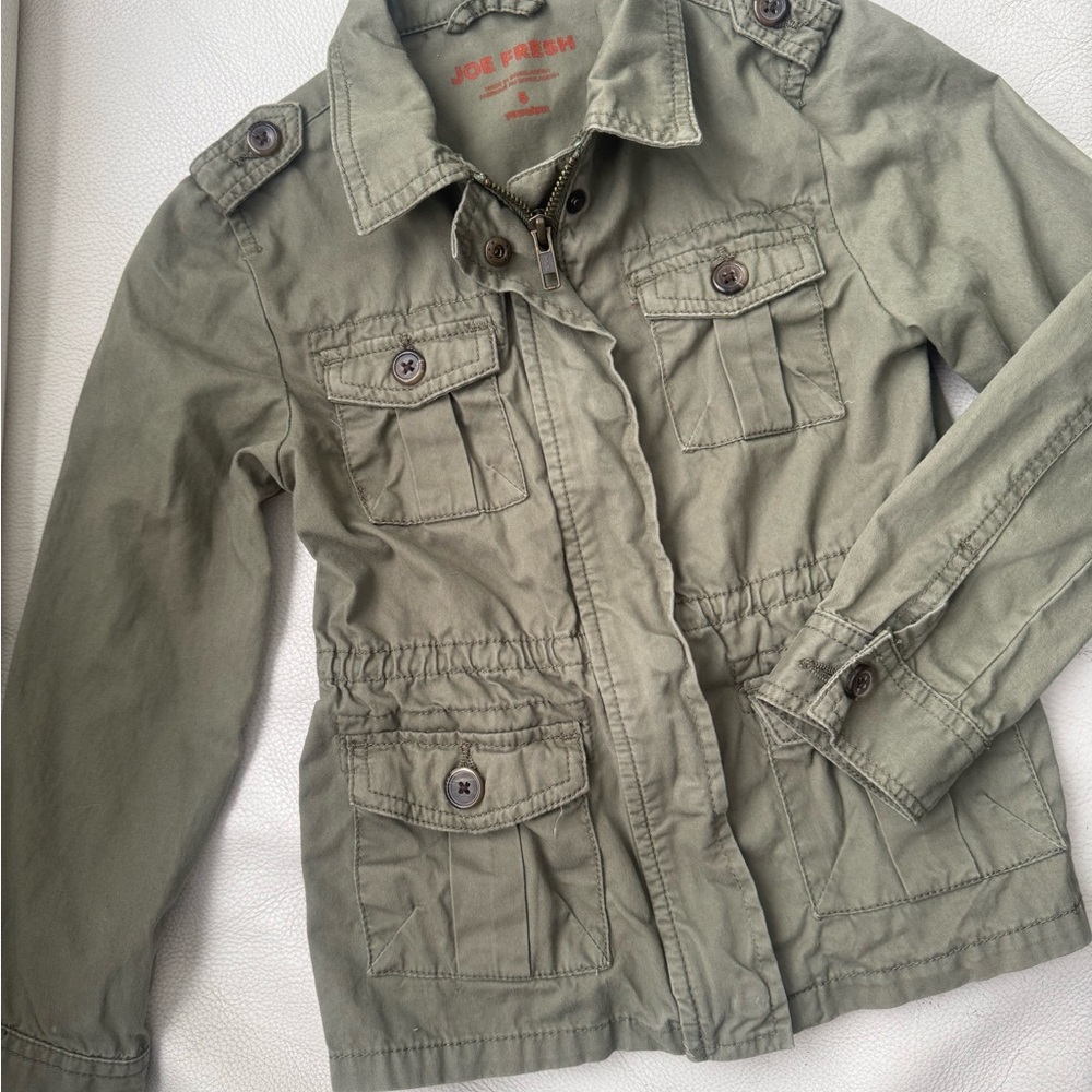 🎀Joe Fresh Green Jean Jacket Utilitarian Style🎀